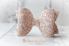 Load image into Gallery viewer, Large deluxe glitter bows (25 colours)