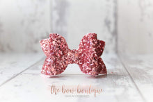 Load image into Gallery viewer, Medium deluxe glitter bows (25 Colours)