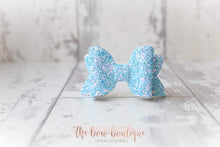 Load image into Gallery viewer, Medium deluxe glitter bows (25 Colours)