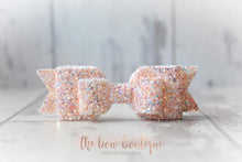 Load image into Gallery viewer, Double glitter bows (25 colours)