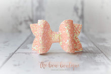 Load image into Gallery viewer, Medium deluxe glitter bows (25 Colours)