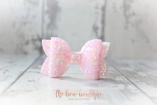 Load image into Gallery viewer, Medium deluxe glitter bows (25 Colours)