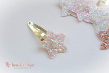 Load image into Gallery viewer, My first glitter star snappy clips (25 Colours)