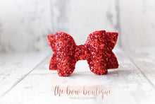 Load image into Gallery viewer, Medium deluxe glitter bows (25 Colours)
