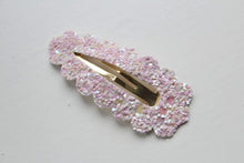 Load image into Gallery viewer, Glitter scalloped snappy clips - (25 Colours)