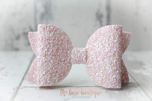 Load image into Gallery viewer, Large deluxe glitter bows (25 colours)