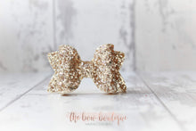 Load image into Gallery viewer, Medium deluxe glitter bows (25 Colours)