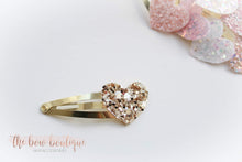 Load image into Gallery viewer, My first glitter heart snappy clip (25 Colours)