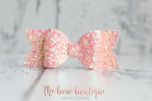 Load image into Gallery viewer, Small chunky glitter bows (25 Colours)