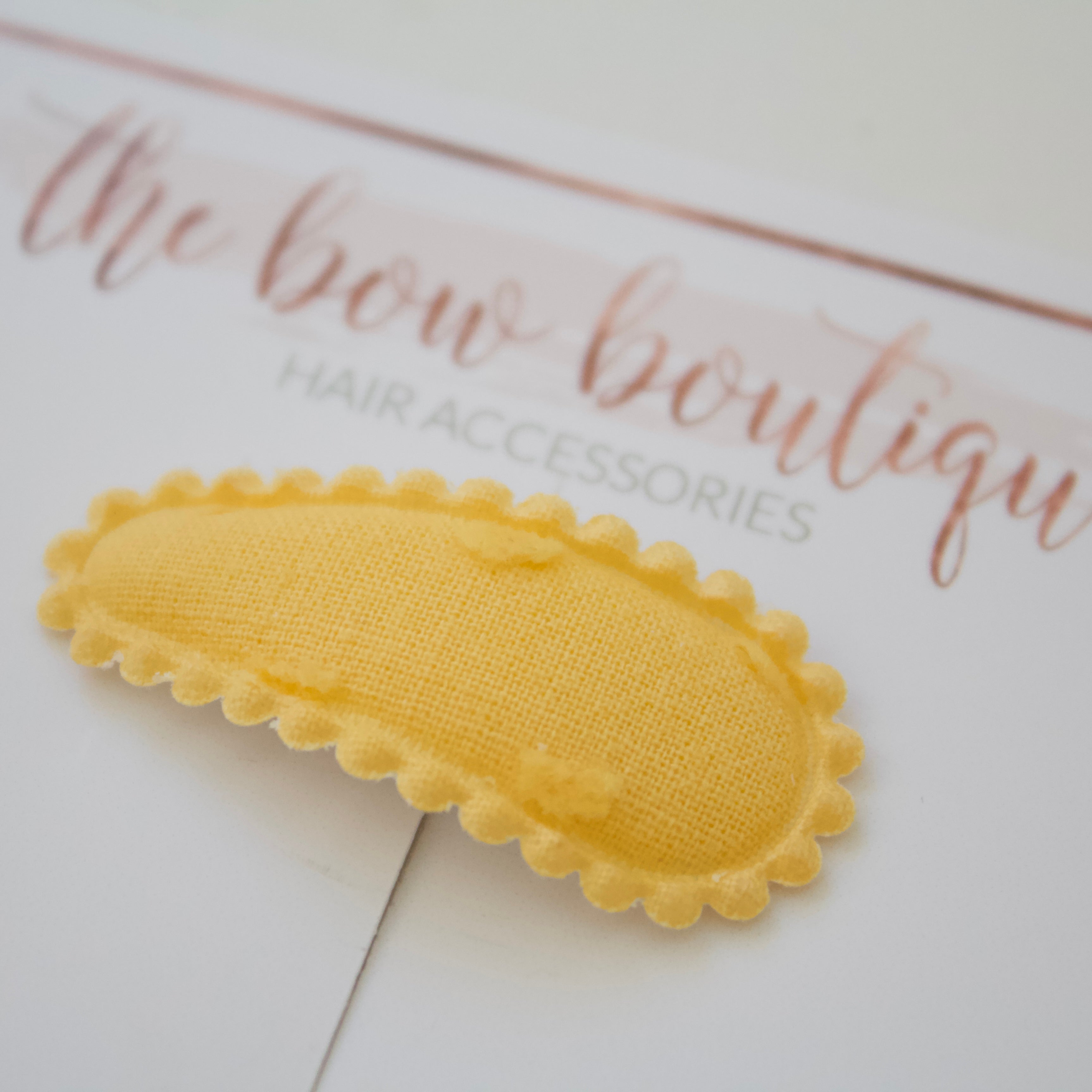 My first embroidered snappy clips