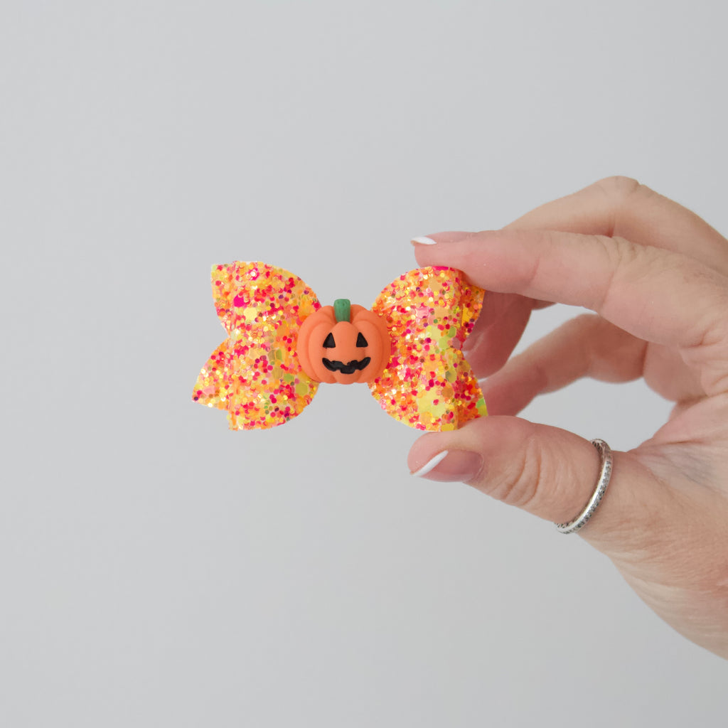 Halloween pumpkin bows