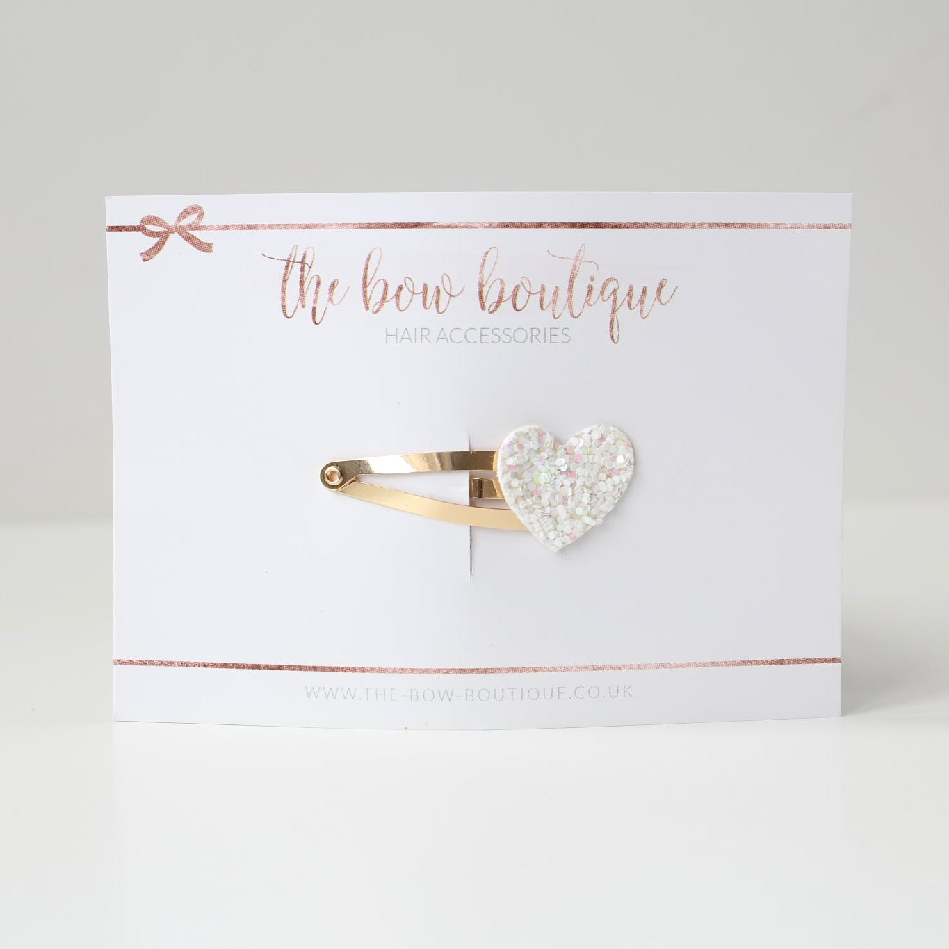 My first glitter heart snappy clip | 20 Colours