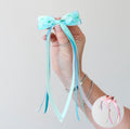 Tail pinch ribbon bow | 2 sizes | Clip or bobble