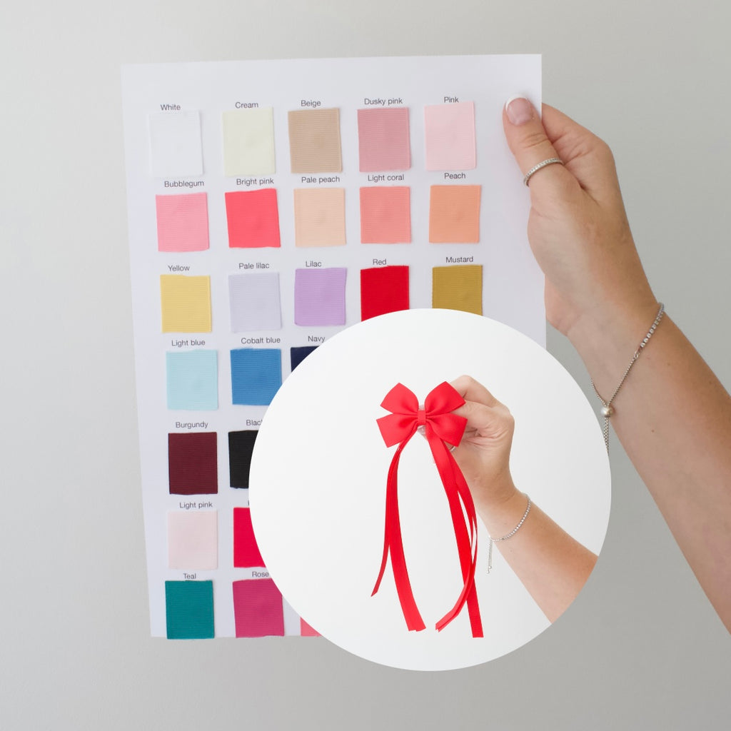 Design your own | Double pinch tail ribbon bow | Clip or headband