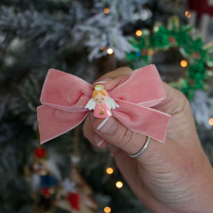 Velvet angel bows