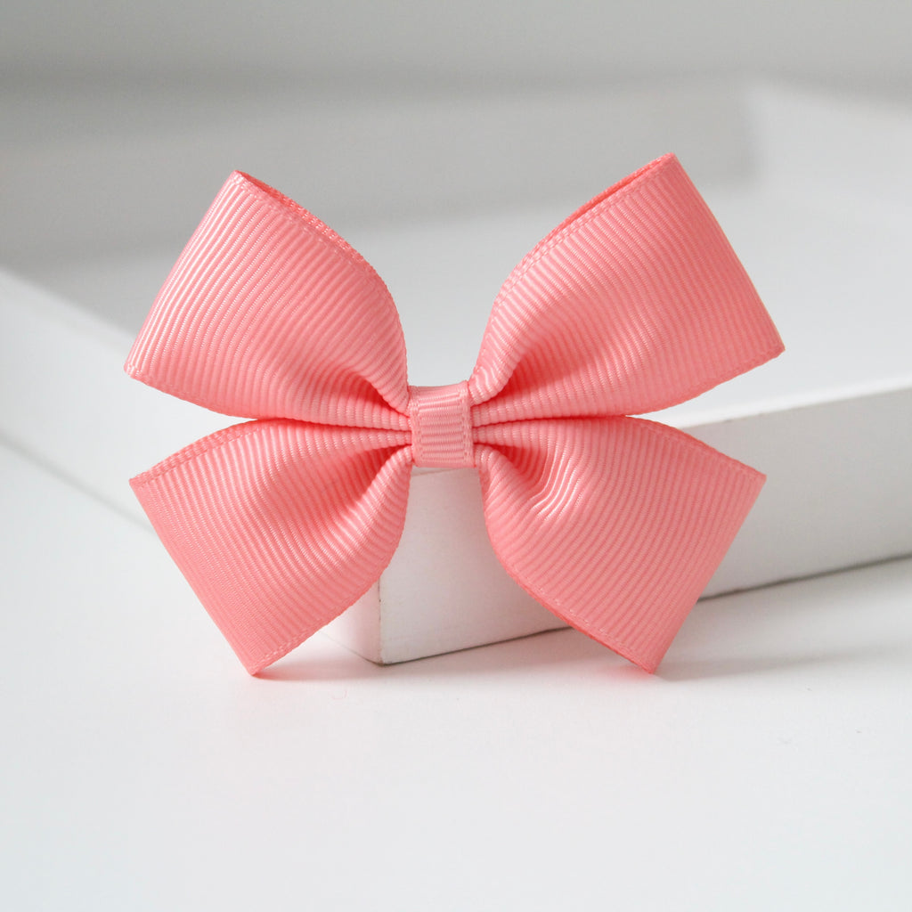 Double pinch ribbon bows | 32 colours | Clip or bobble
