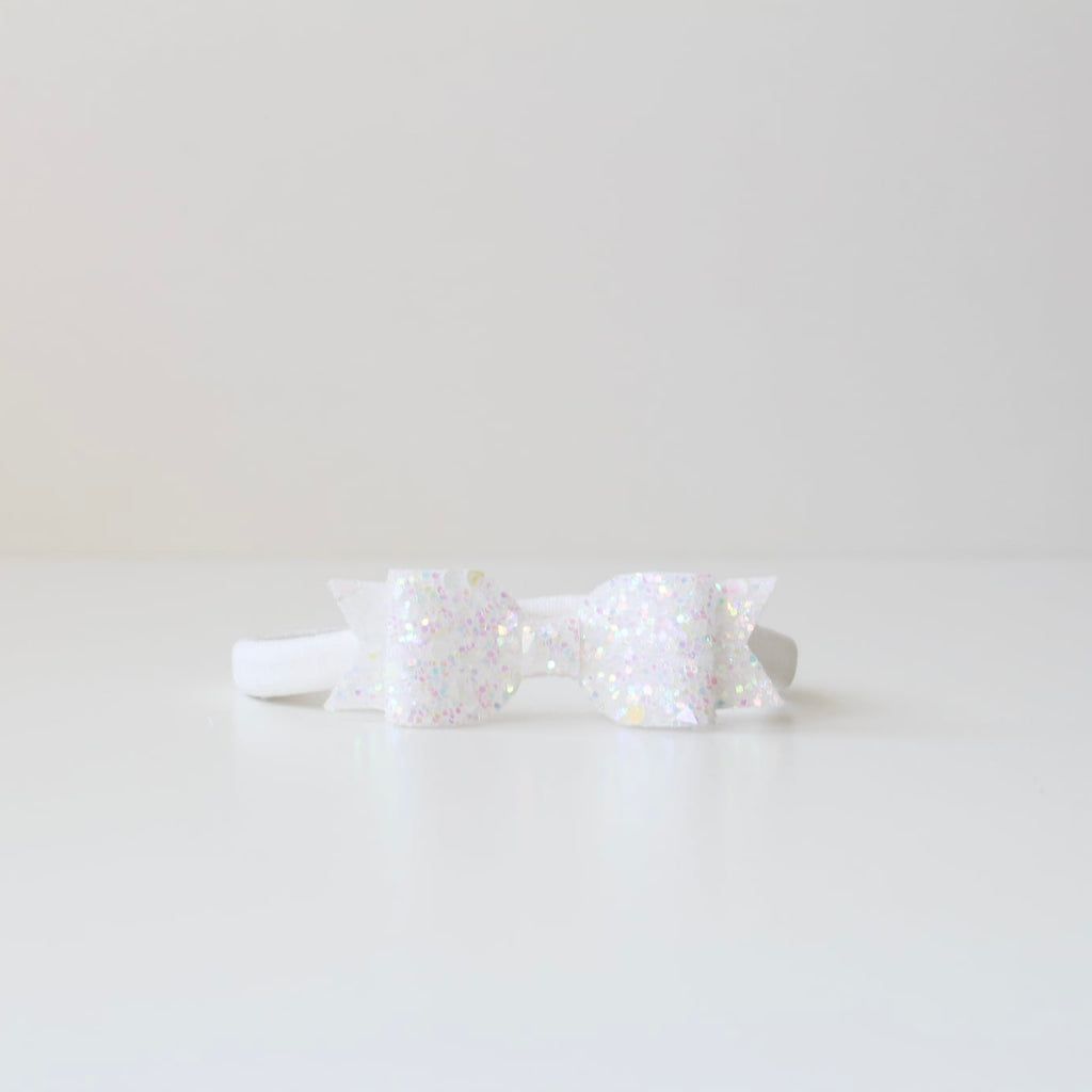 Small glitter bows | 22 Colours | Clip or headband