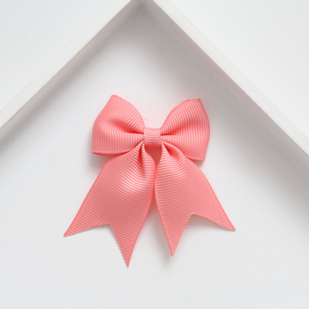 Personalised short tail pinch ribbon | 34 colours | Clip or bobble