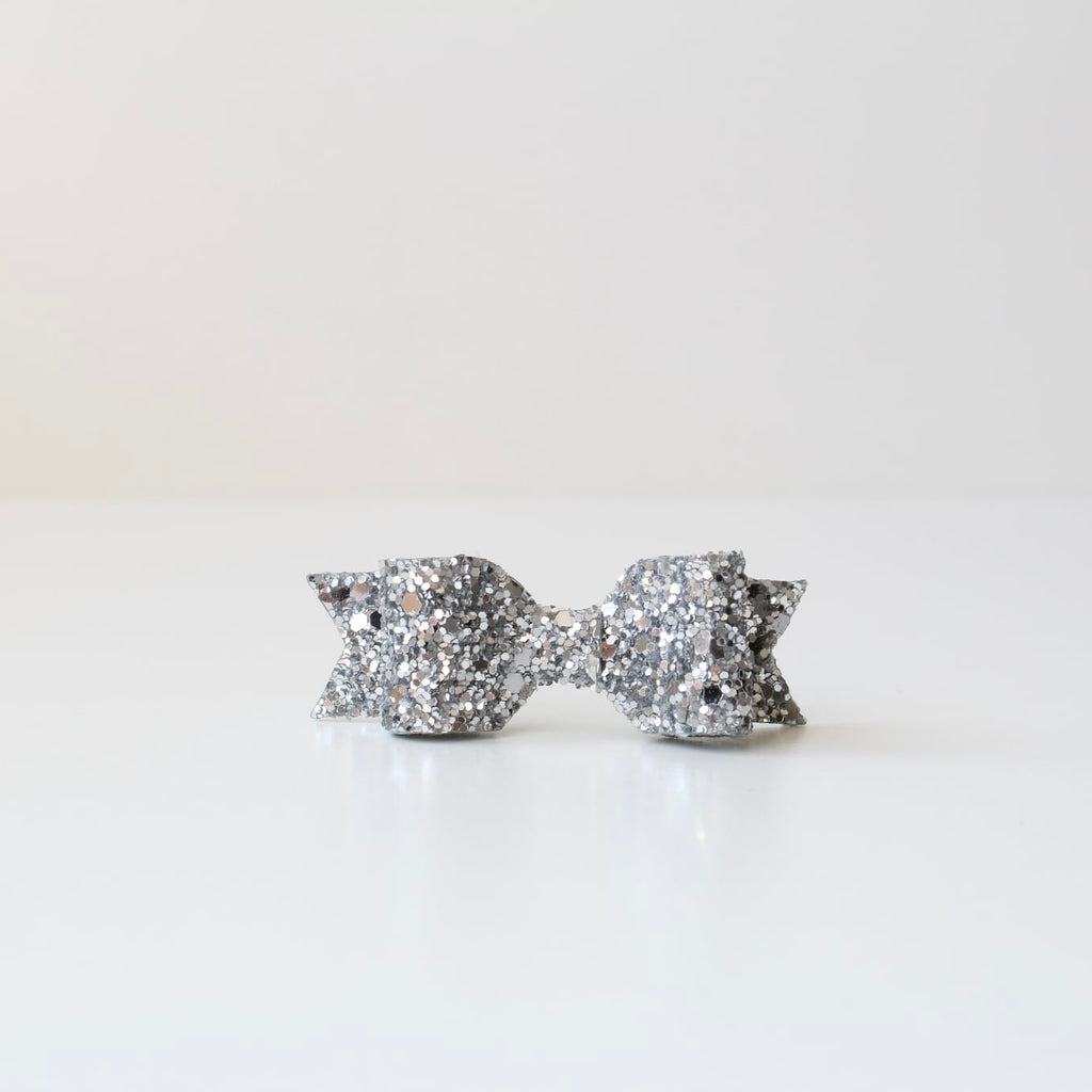 Small glitter bows | 22 Colours | Clip or headband