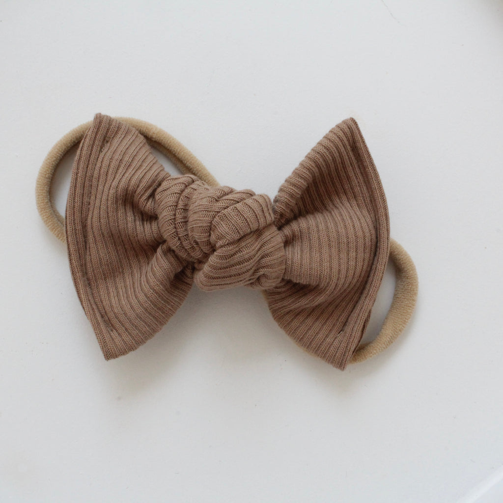 Large jersey ribbed knot bows | 20 Colours