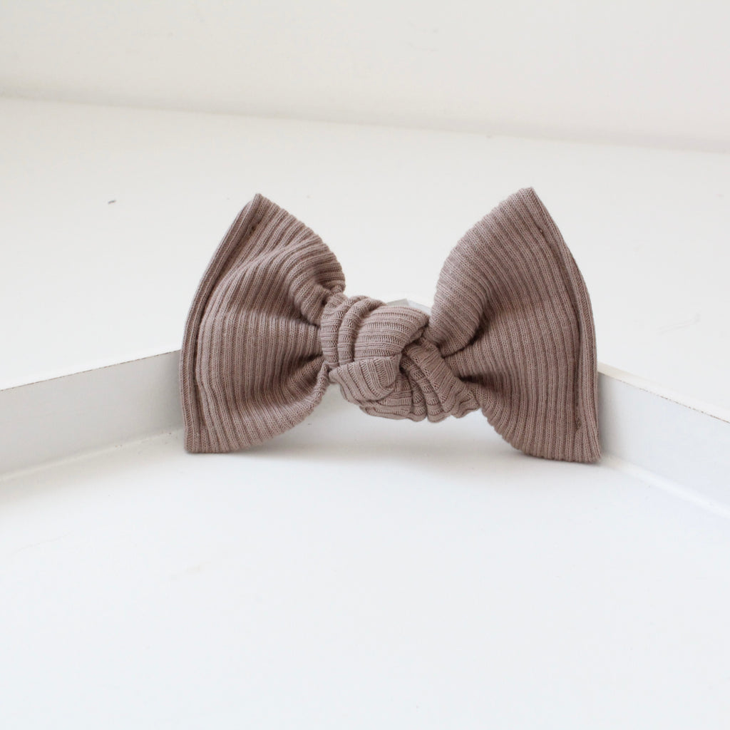 Large jersey ribbed knot bows | 20 Colours