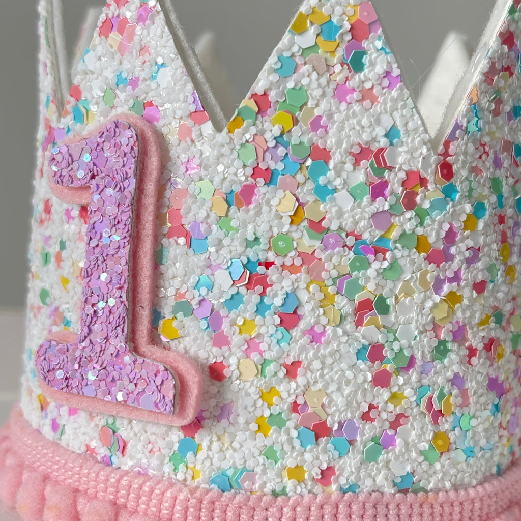 Sprinkles birthday crown headband