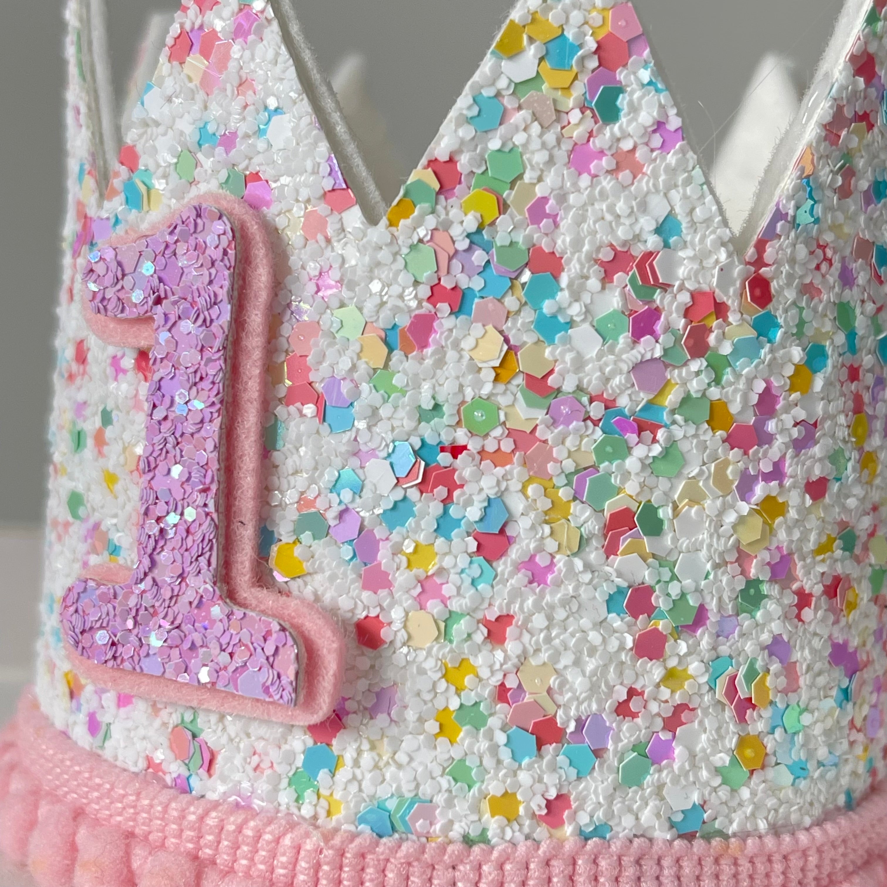 Sprinkles birthday crown headband