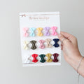 Seasonal set of 15 mini pinch bows | clips or bobbles