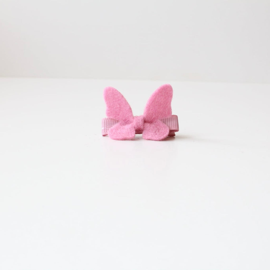 Felt butterflys on lined clip | 26 Colours