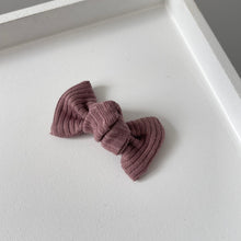 Load image into Gallery viewer, Petite jersey ribbed knot bows - (20 Colours)