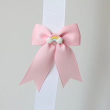 Load image into Gallery viewer, Rainbow long tail pinch bows
