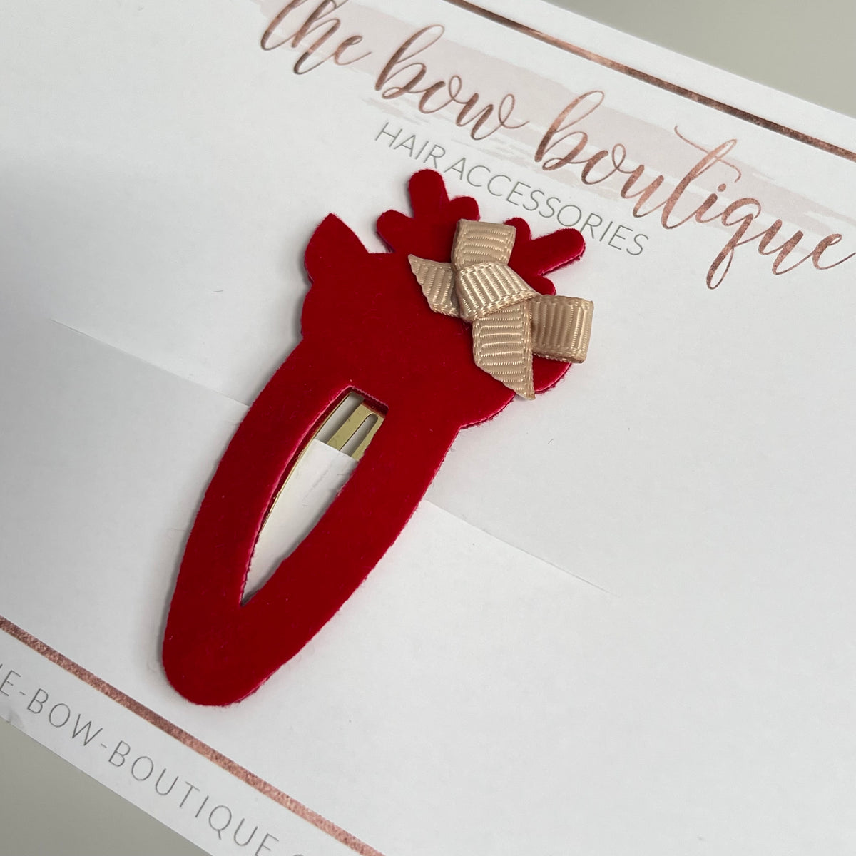 Christmas reindeer snappy clip