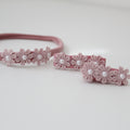 Delicate dusky pink daisy & pearl  flowers | Clip or headband