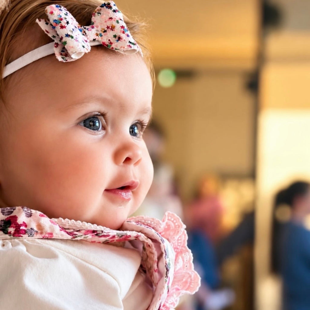Birthday girl glitter bows | Clip or headband