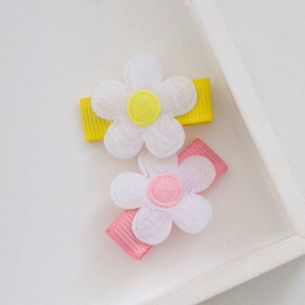Daisy flower clips | 2 colours