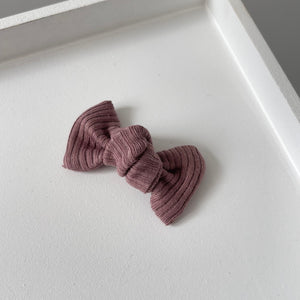 Petite jersey ribbed knot bows - (20 Colours)