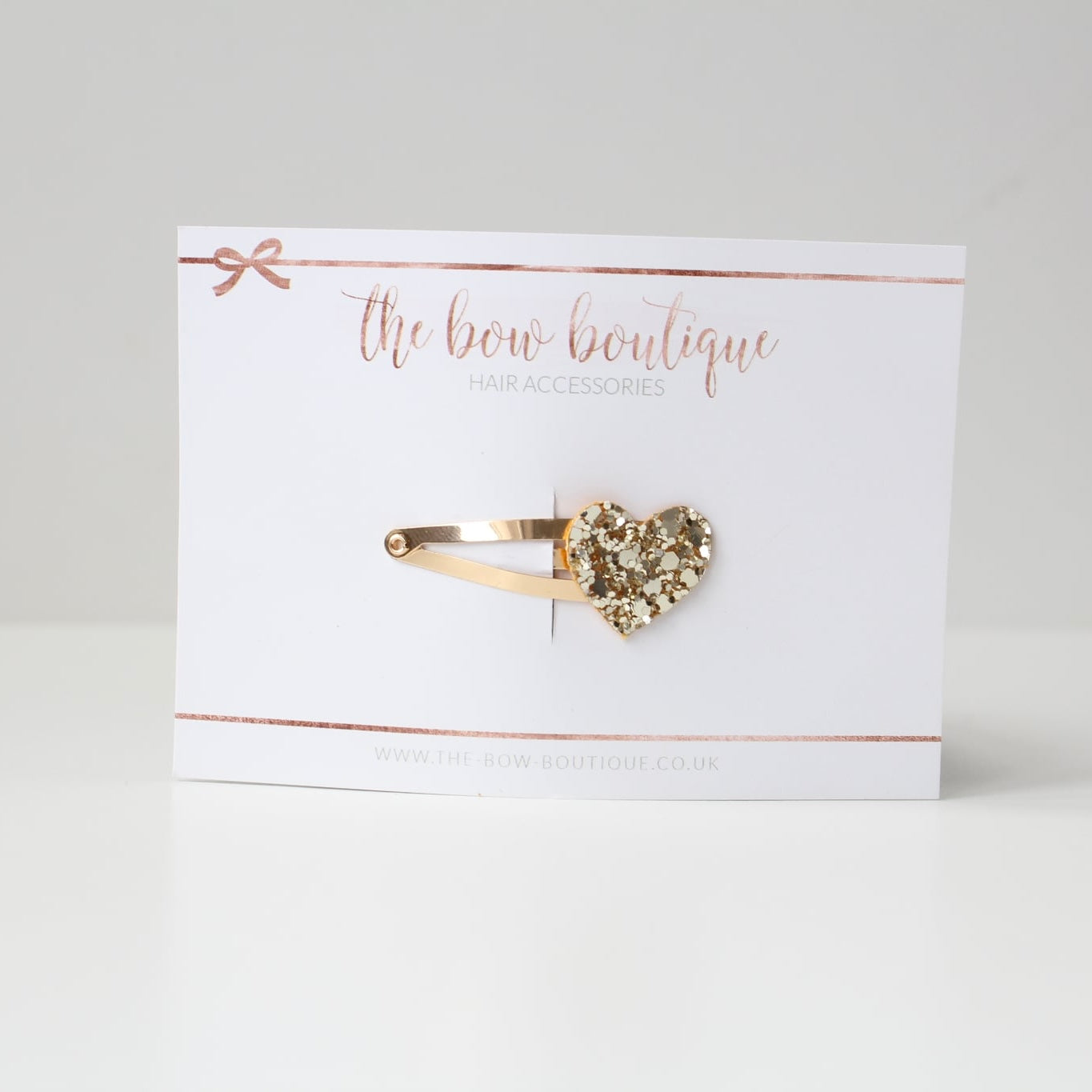 My first glitter heart snappy clip | 20 Colours