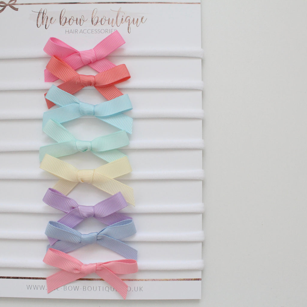 Hand tied ribbon bow headbands | 41 Colours