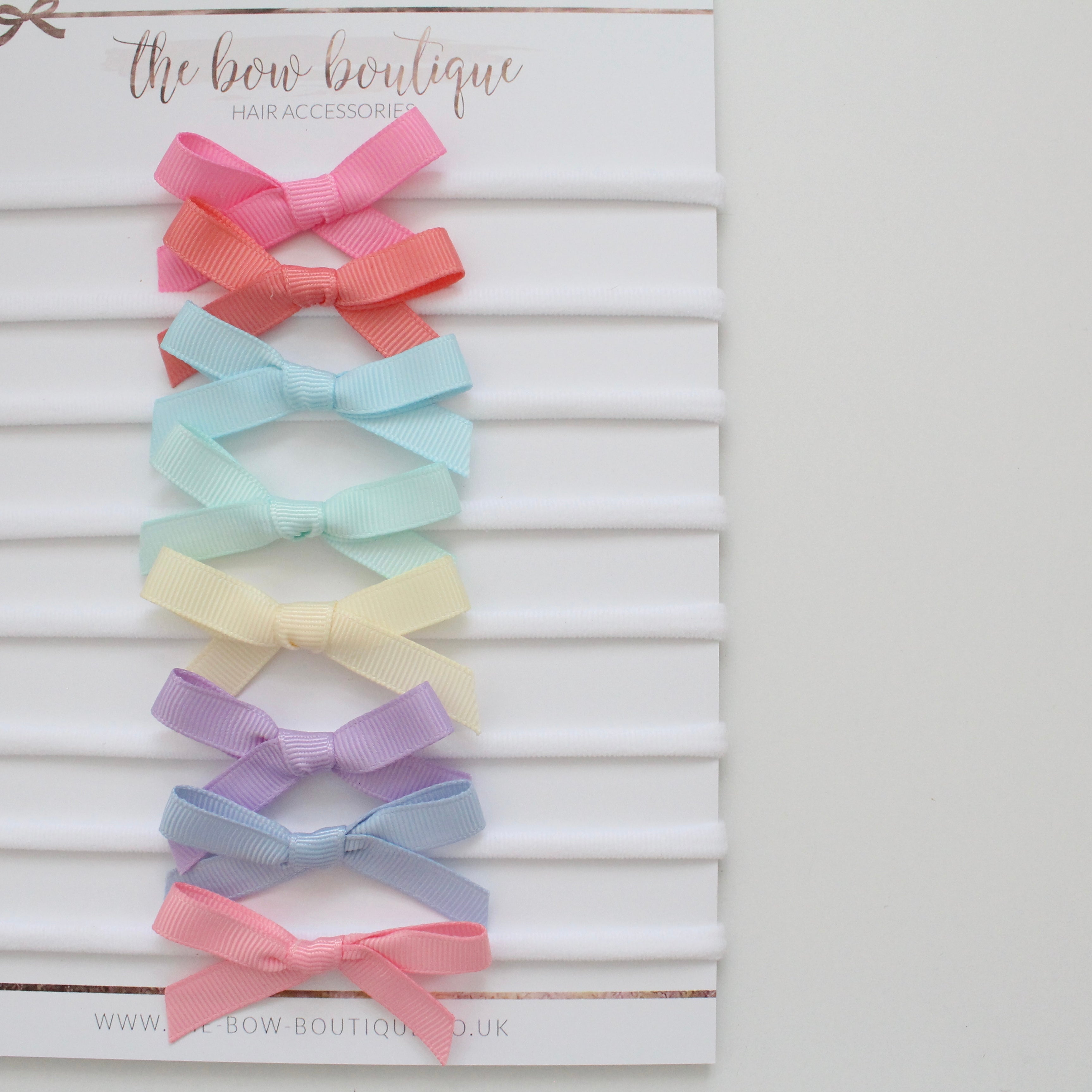 Hand tied ribbon bow headbands | 41 Colours