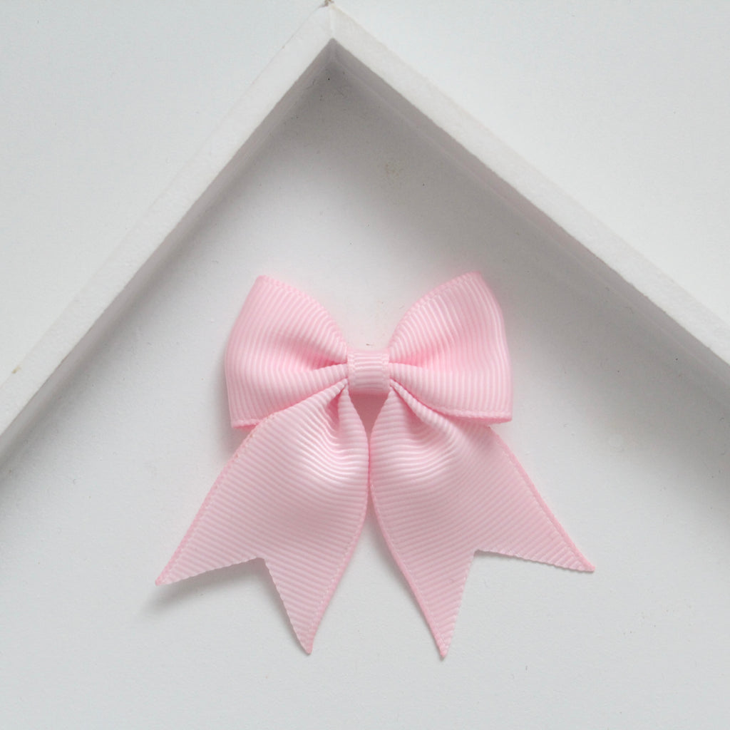 Personalised short tail pinch ribbon | 34 colours | Clip or bobble