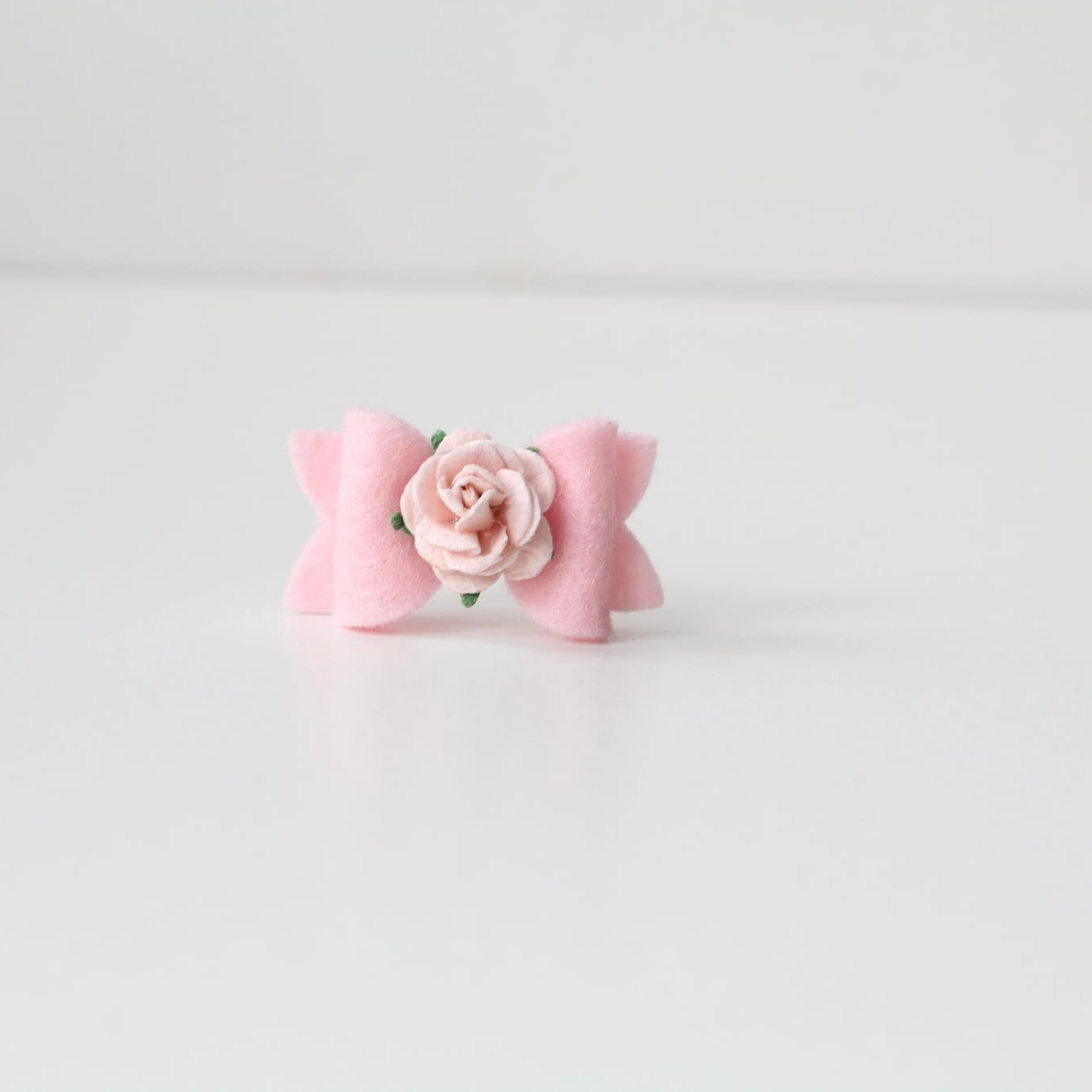 Petite felt flower bows | 11 colours