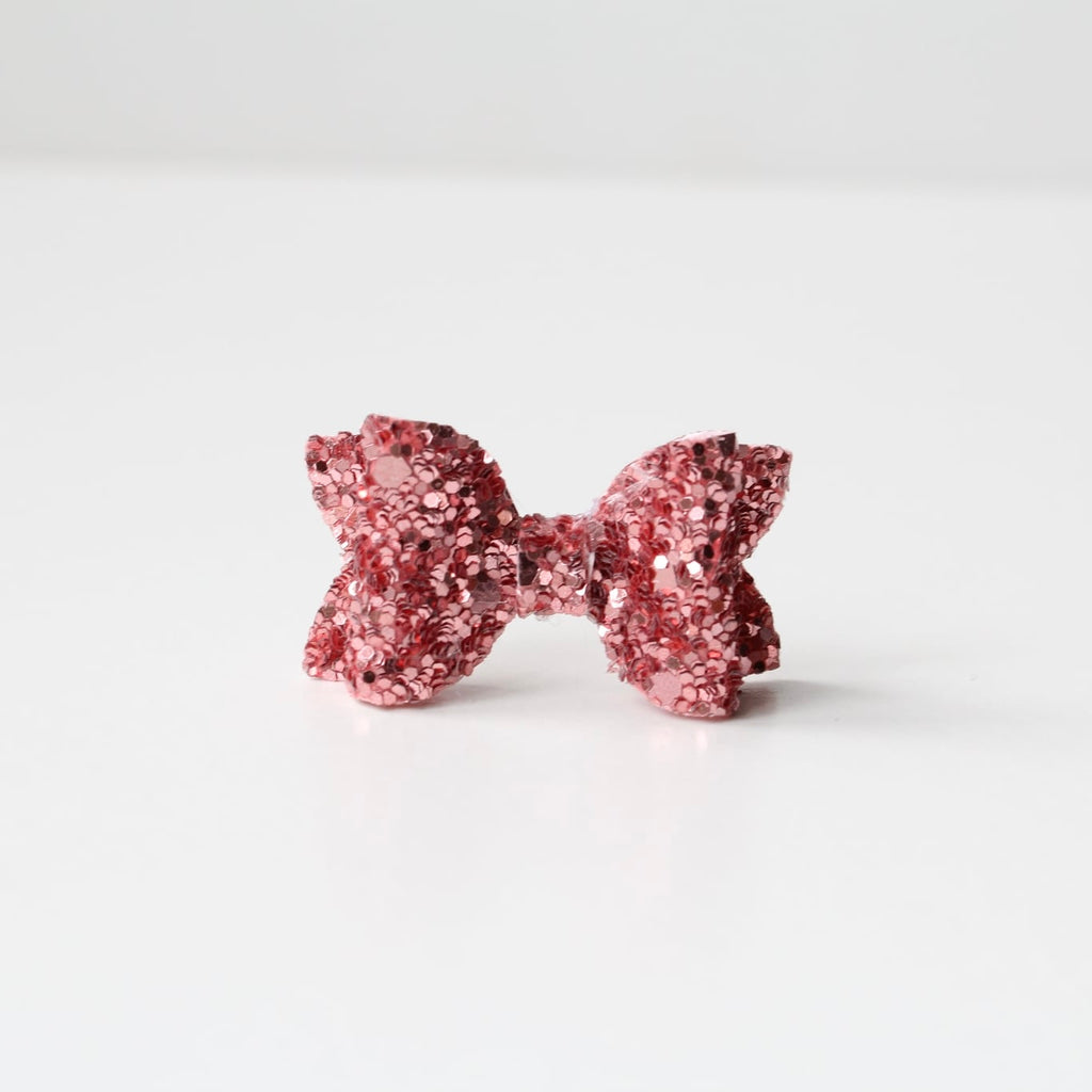 Petite deluxe glitter bows | 22 Colours | Clip, headband or bobble