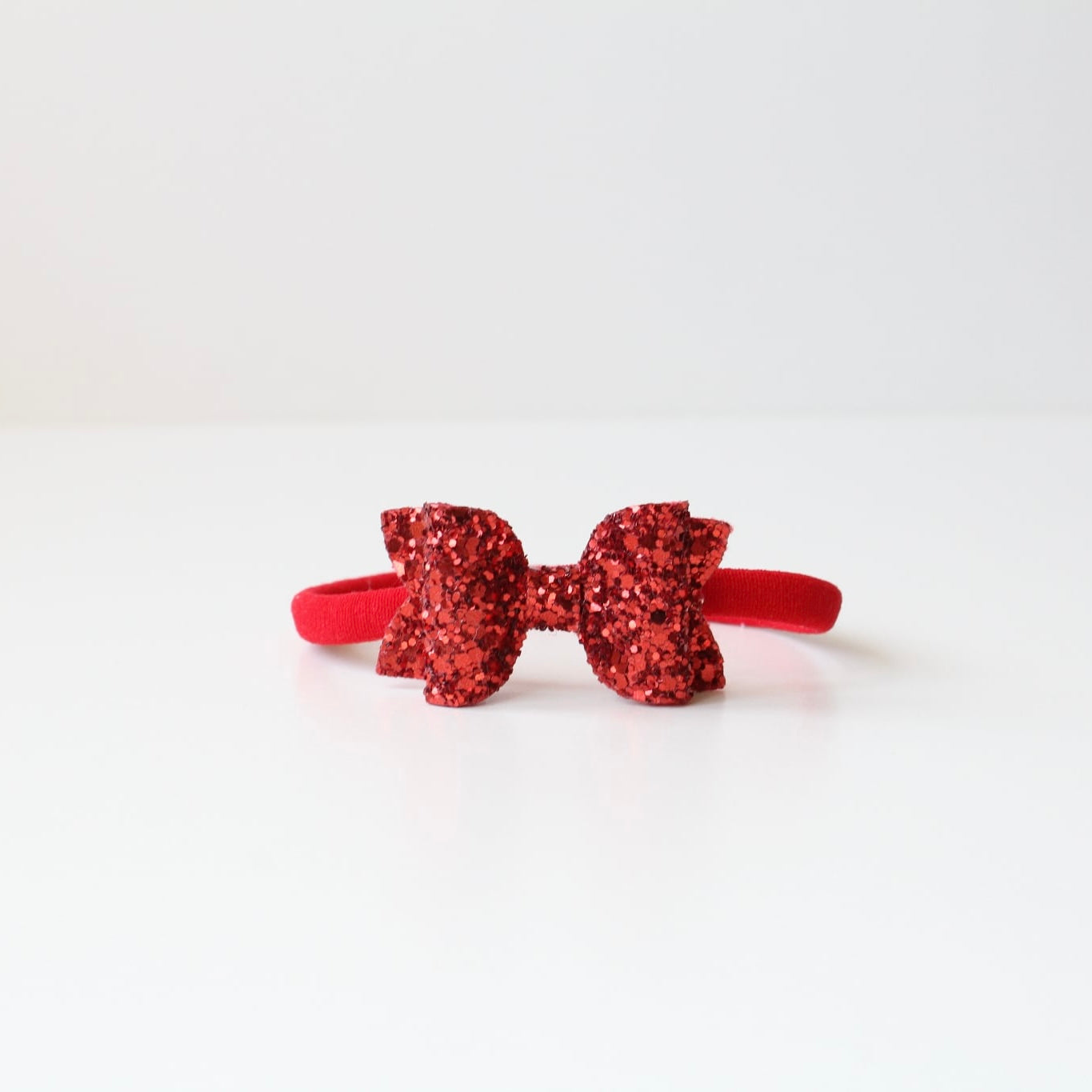Mini deluxe glitter bows | 22 Colours | Clip, headband or bobble