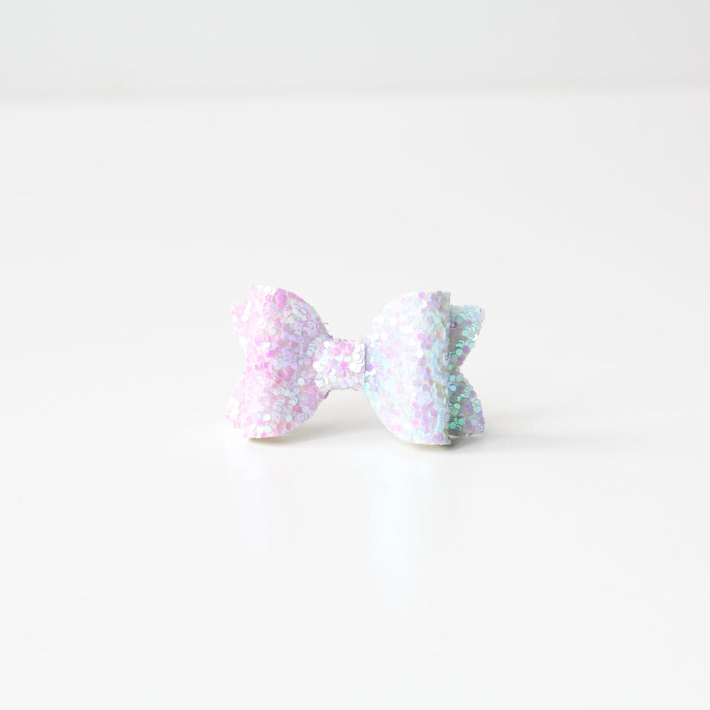 Petite deluxe glitter bows | 22 Colours | Clip, headband or bobble