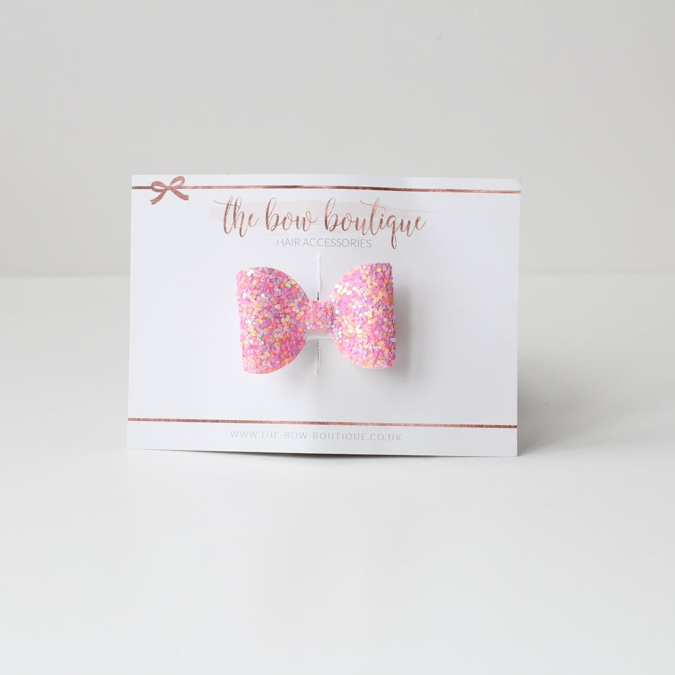Mini glitter bows | 22 Colours | Clip or bobble