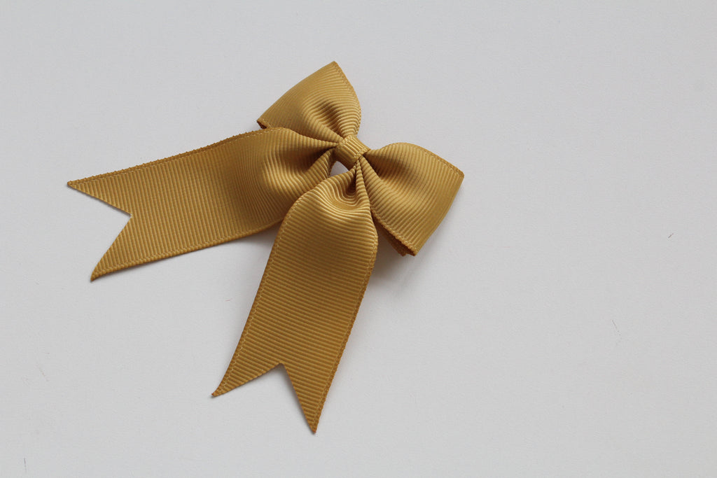 Personalised tail pinch ribbon bows | 33 colours | Clip or bobble
