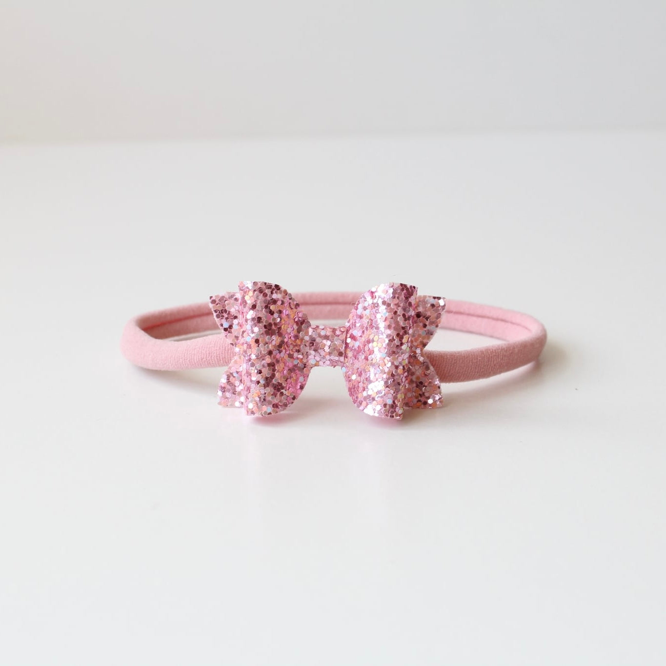 Mini deluxe glitter bows | 22 Colours | Clip, headband or bobble