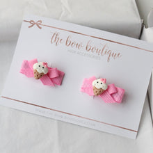 Load image into Gallery viewer, My first pigtail clip set - Ice cream