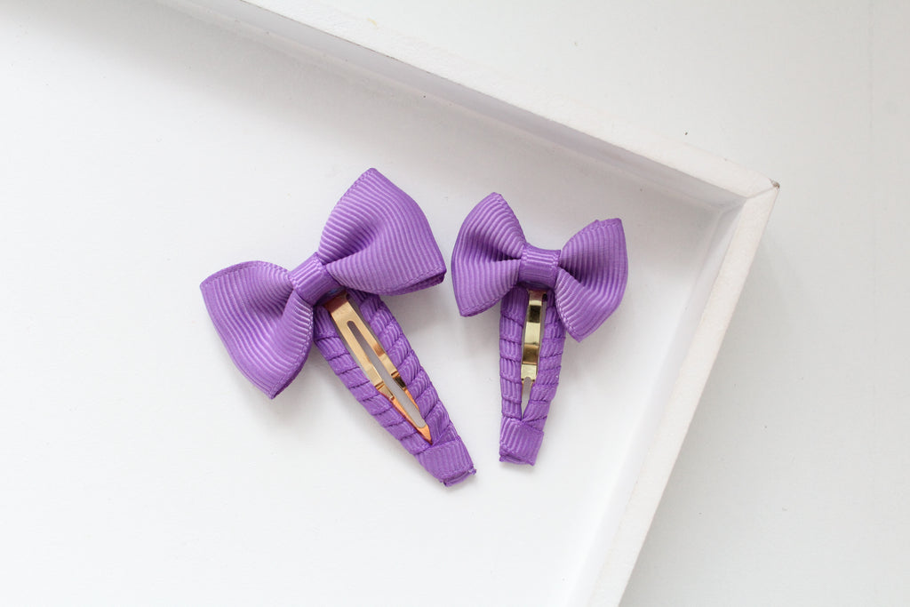 Pinch bow snappy clips | 32 Colours | 2 Sizes