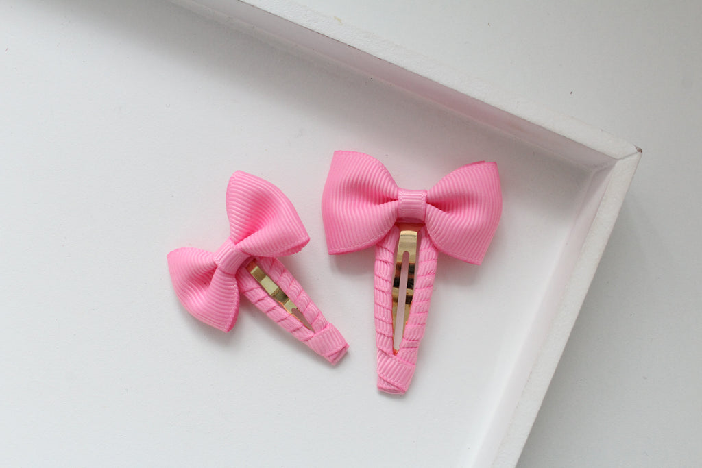 Pinch bow snappy clips | 32 Colours | 2 Sizes